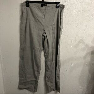 Eileen Fisher‎ Straight Wide  Leg Gray Lightweight Pants 16
